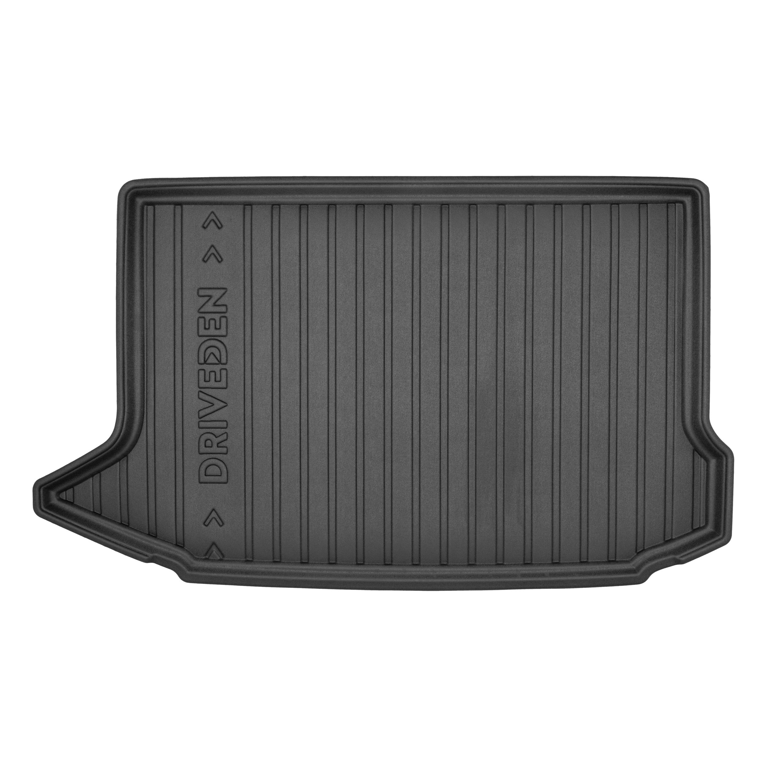DriveDen Custom-Fit Rubber Boot Mat to fit Hyundai Kona 2017 - 2023 (with Raised Boot Floor)