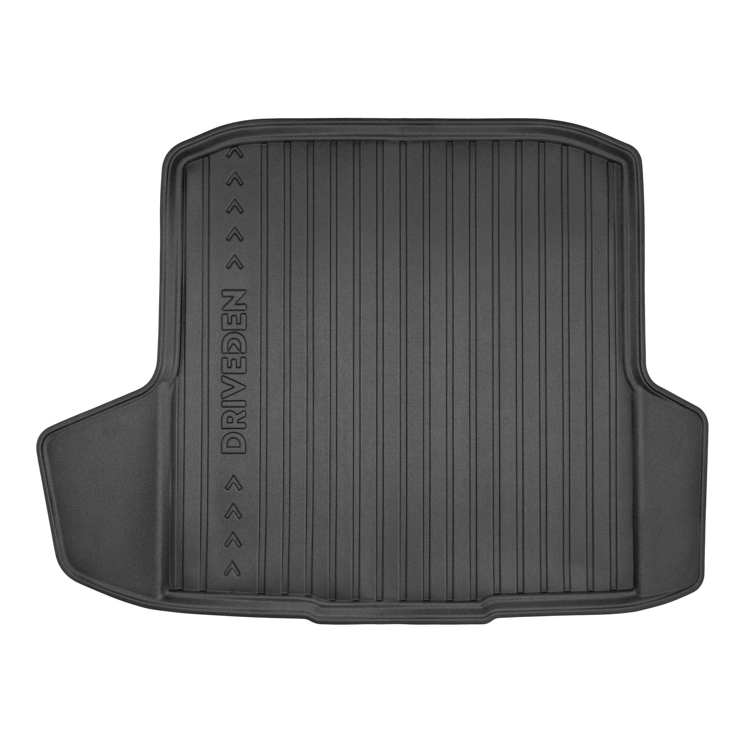 DriveDen Custom-Fit Rubber Boot Mat to fit Skoda Octavia Estate Mk.3 2013 - 2020 (with Left & Right Side Niches)