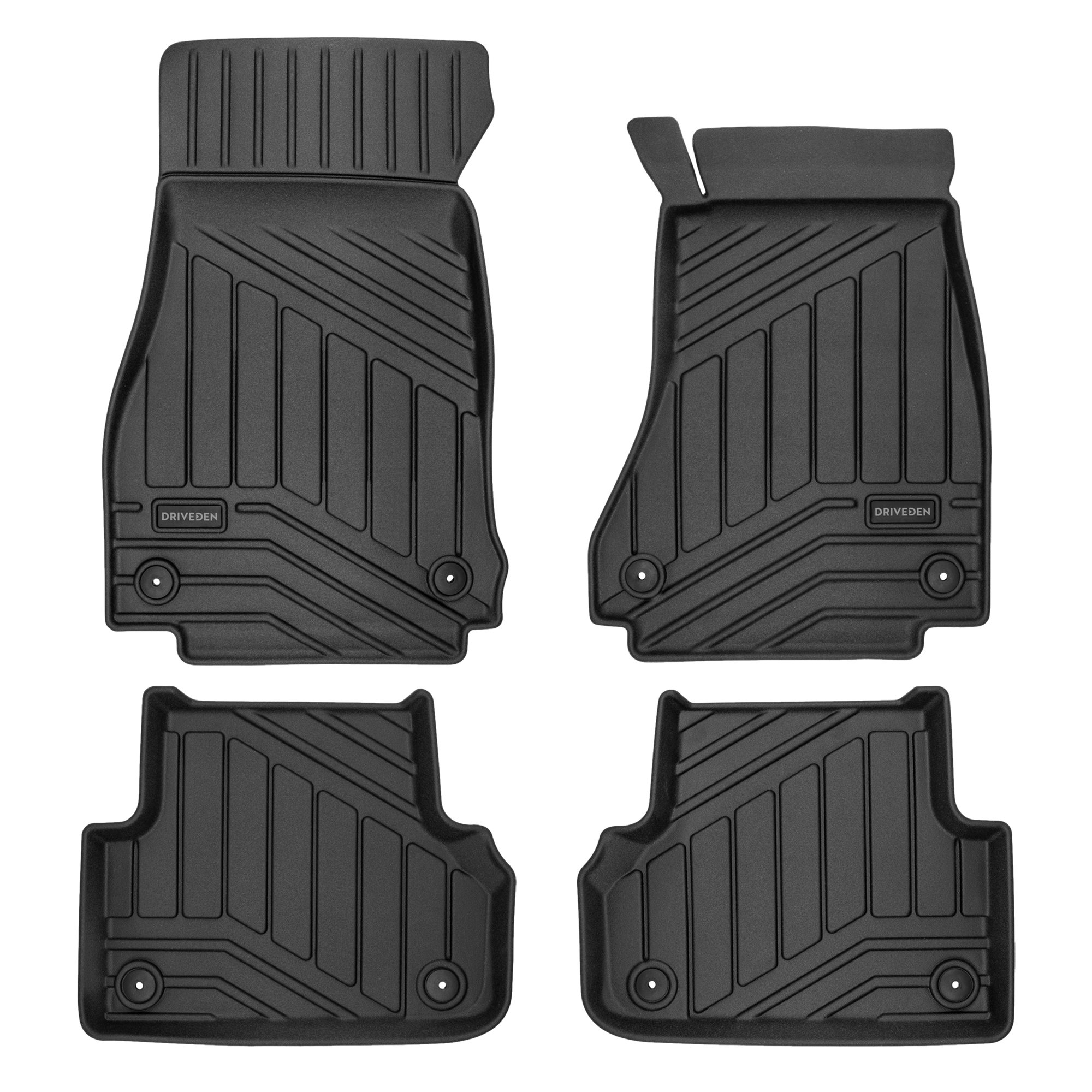 DriveDen Custom-Fit Rubber Car Mats to fit Audi A4 Avant (B9) 2016 - 2024