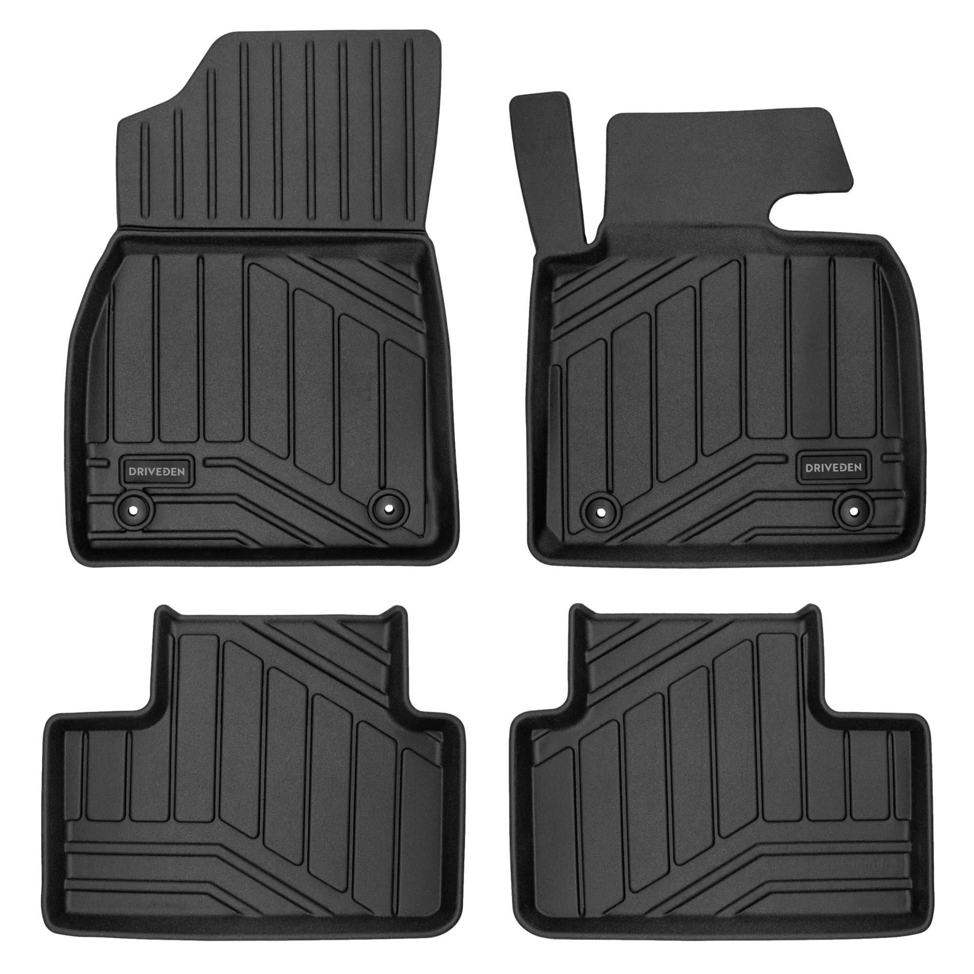 DriveDen Custom-Fit Rubber Car Mats to fit Volvo XC40 (Automatic) 2017 - 2025