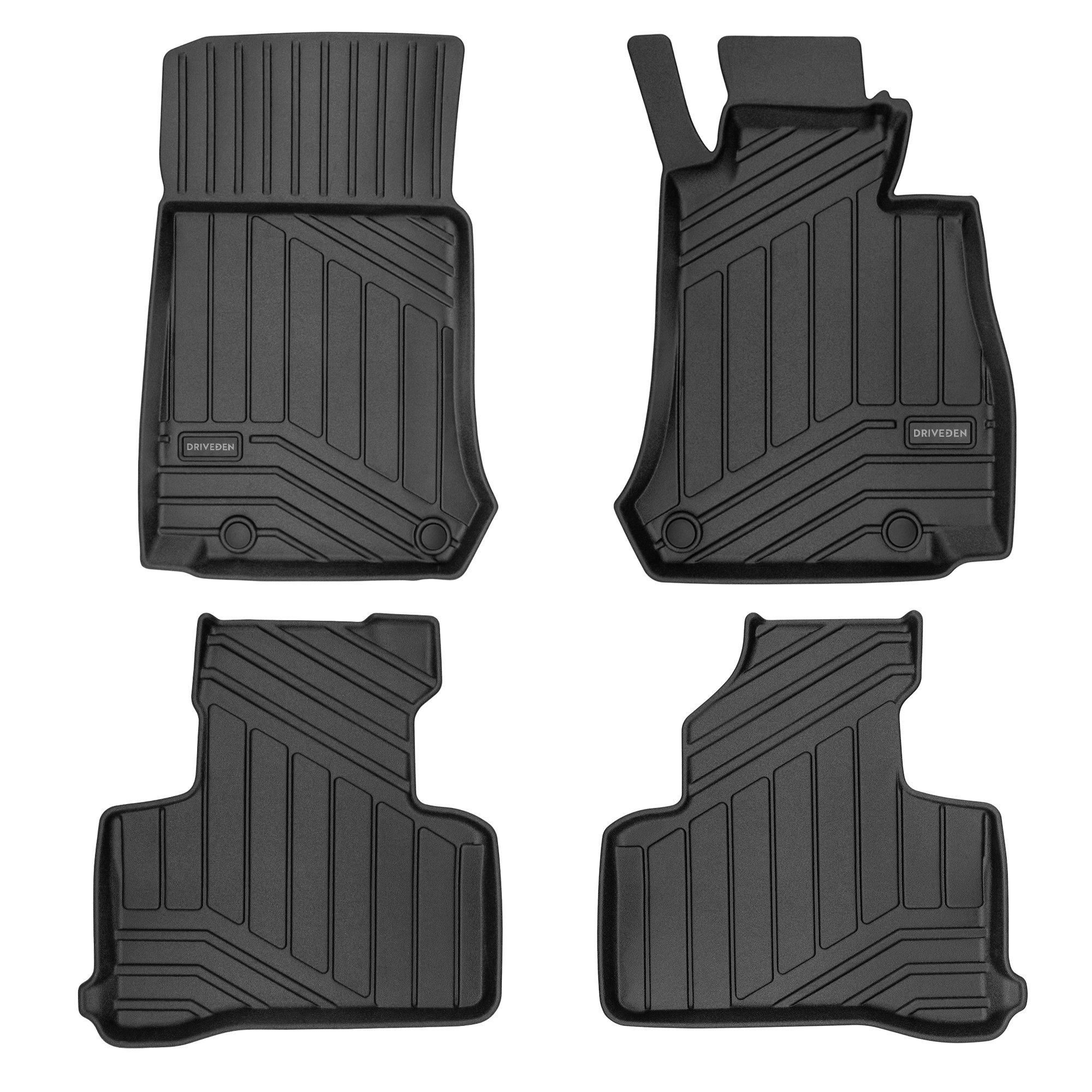 DriveDen Custom-Fit Rubber Car Mats to fit Mercedes GLC SUV (X253) 2015 - 2022.