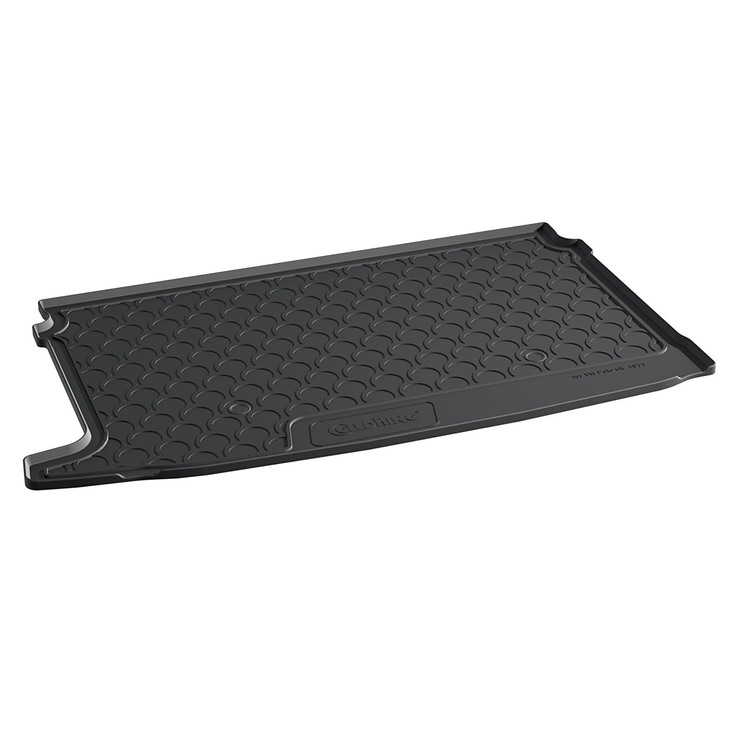 Gledring Tailored Black Boot Liner to fit Volkswagen Polo Mk.5 2009 - 2017 (with Raised Boot Floor)
