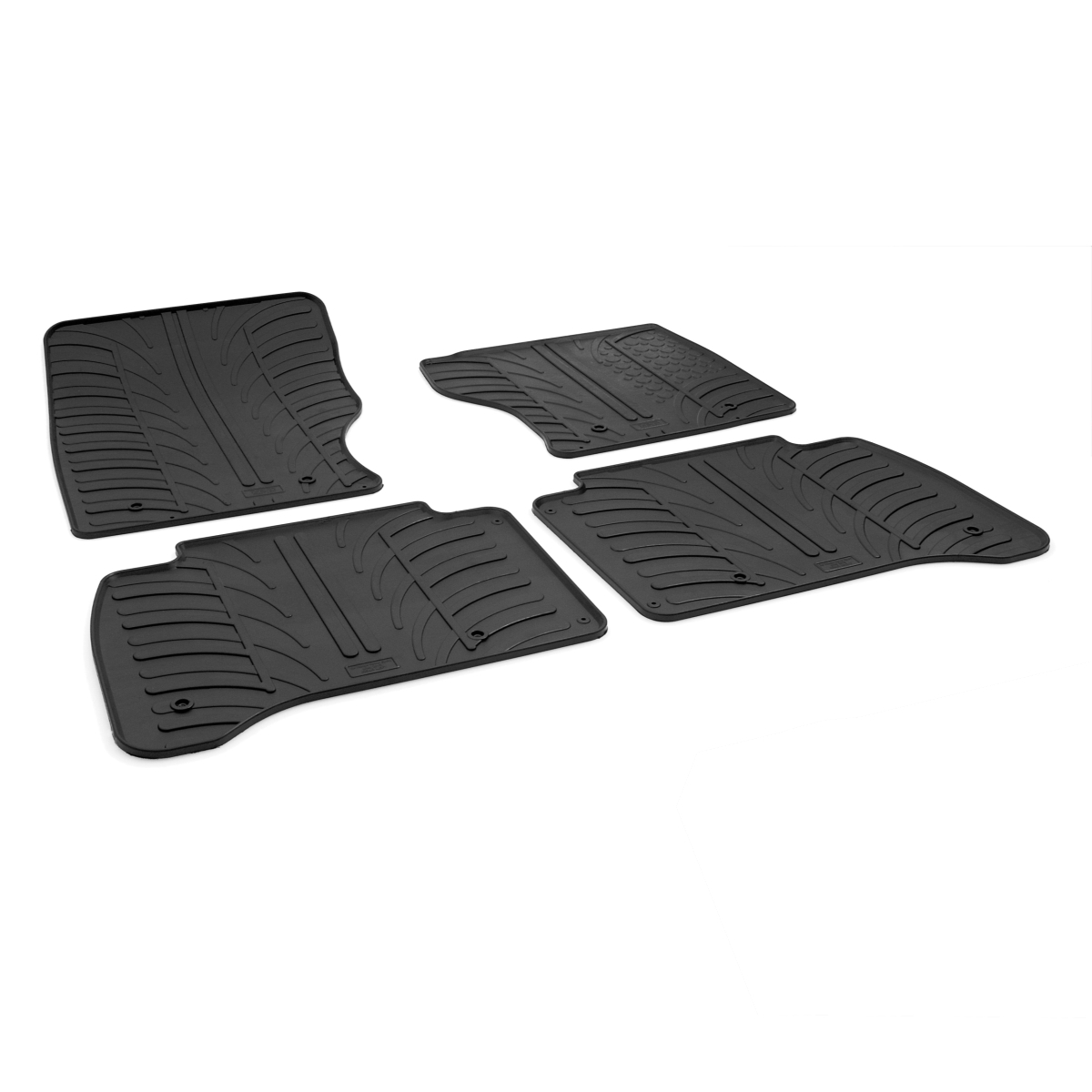 Gledring Tailored Black Rubber 4 Piece Floor Mat Set to fit Land Rover Range Rover Sport Mk.2 2013 - 2022