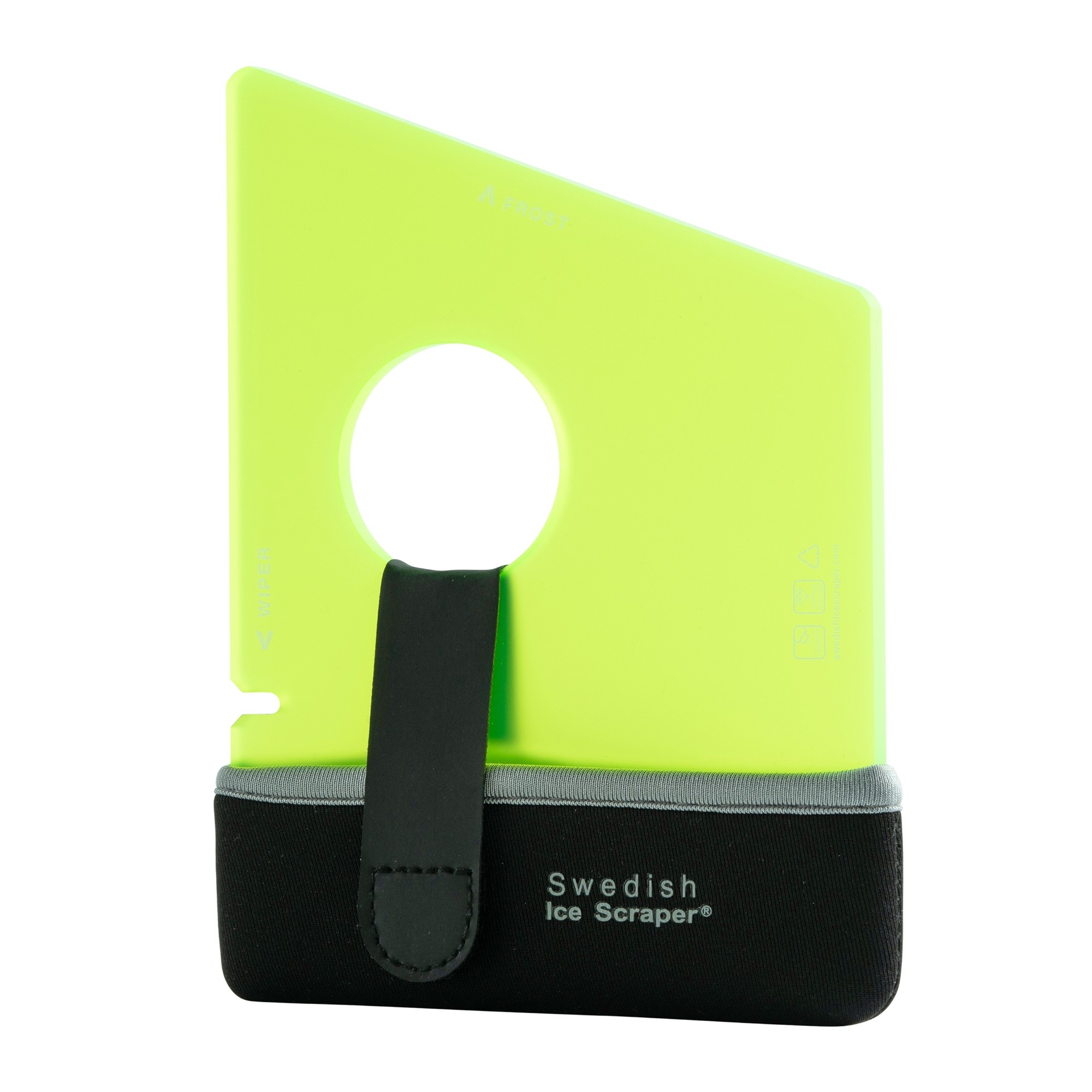 Swedish Ice Scraper 6mm Yellow with Neoprene Holder