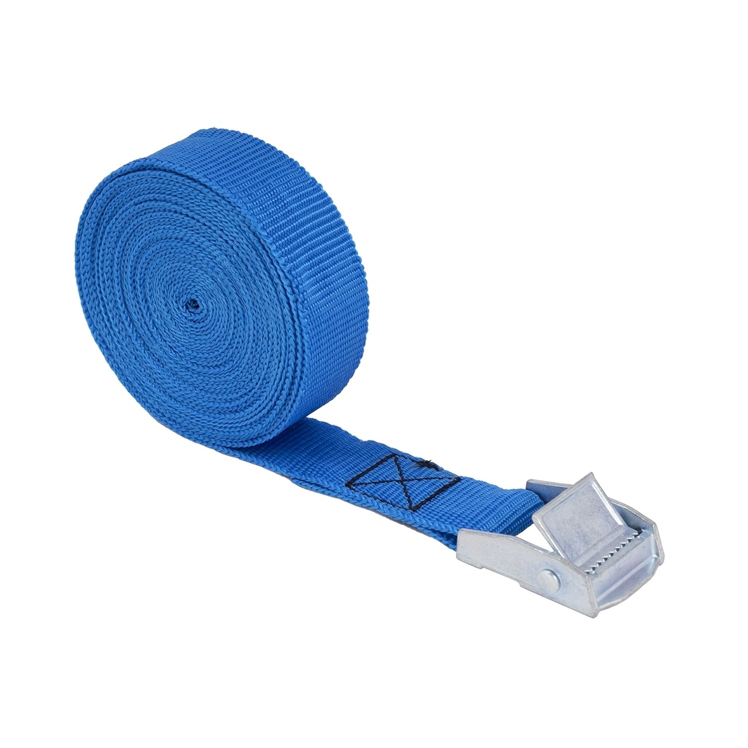 Polaire Single Blue Cam Buckle Tie Down Strap 25mm x 5m
