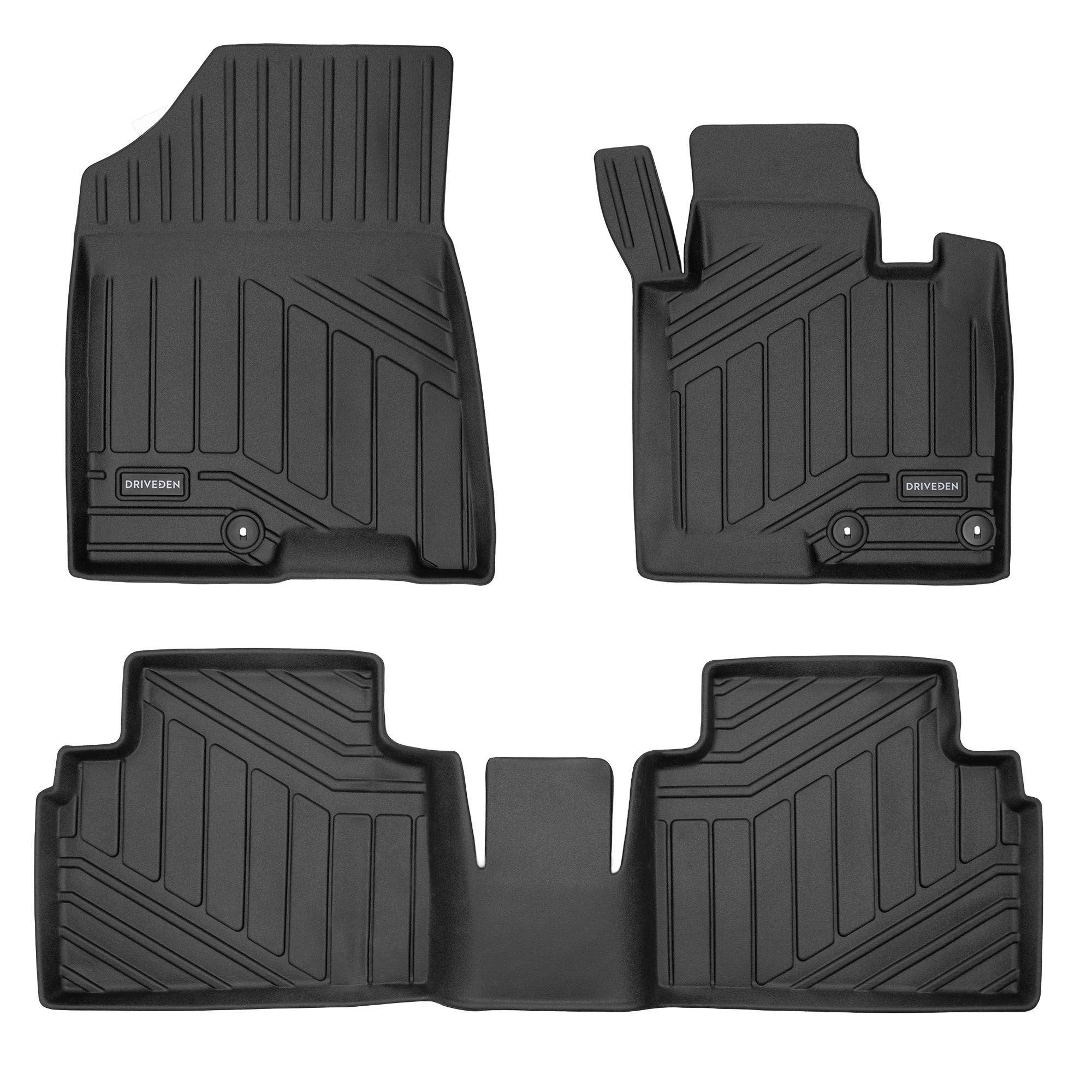 DriveDen Custom-Fit Rubber Car Mats to fit Hyundai Tucson Mk.3 (Excl. Hybrid) 2021 - 2024