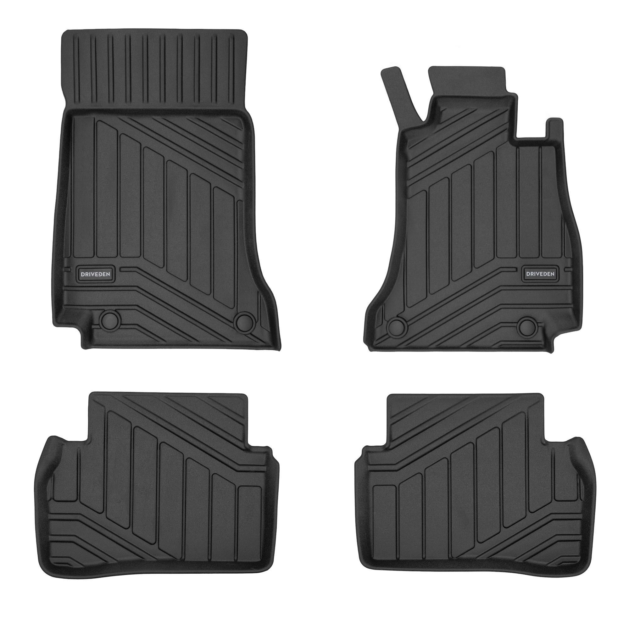 DriveDen Custom-Fit Rubber Car Mats to fit Mercedes C Class Estate (S205) 2014 - 2021