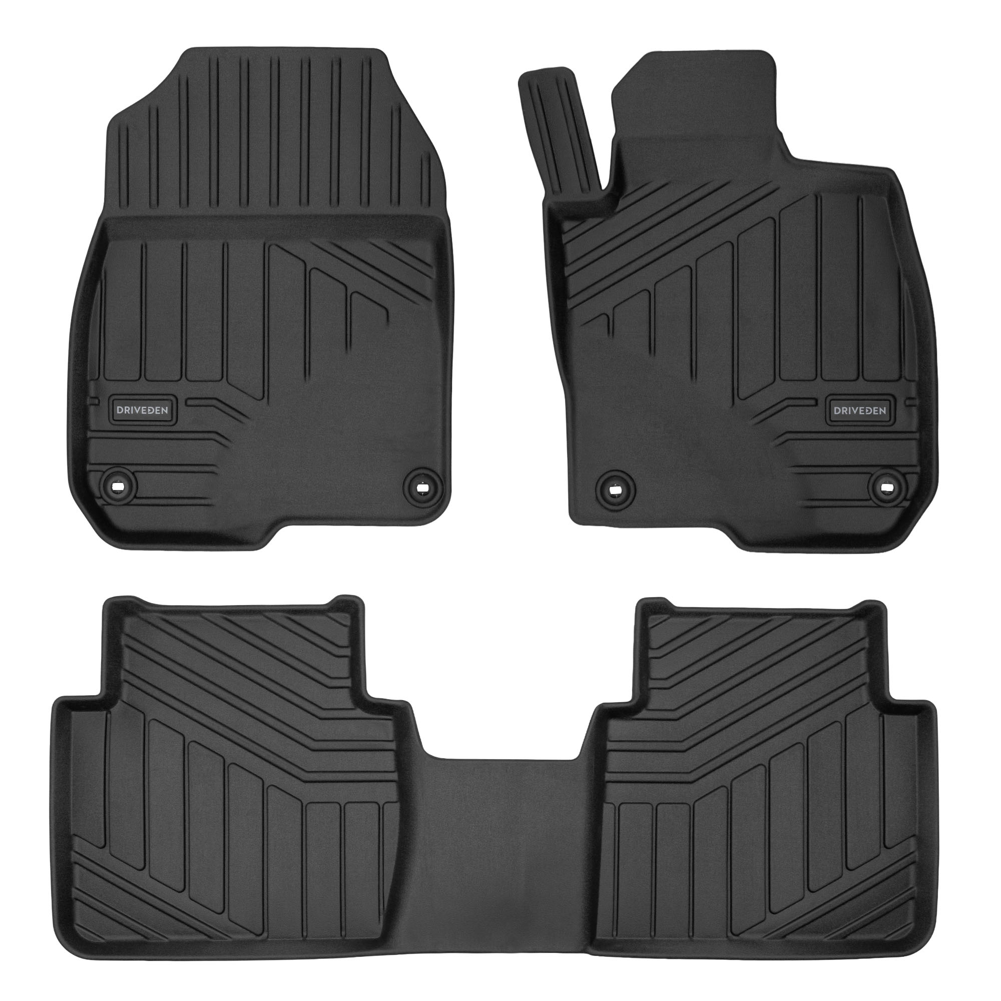 DriveDen Custom-Fit Rubber Car Mats to fit Honda CR-V Mk.4 2012 - 2018