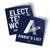 Sticker Set - Navy/White (4" x 4" Vinyl Sticker -- Combo Pack of Two!)