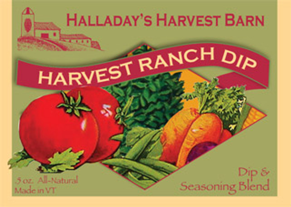 Halladays has a delicious new version of the classic ranch dip and dressing mix available. Made with no salt, sugar or artificial ingredients and several options to make it with healthy ingredients it will be a sure hit to use as a dip or a great topping for veggies or your favorite salad.

.5 oz.

INGREDIENTS:
Minced Onion, Parsley, Dill, Minced Garlic, Celery Flakes, Spinach Flakes, Black Pepper, Citric Acid

ALLERGENS:
No allergens