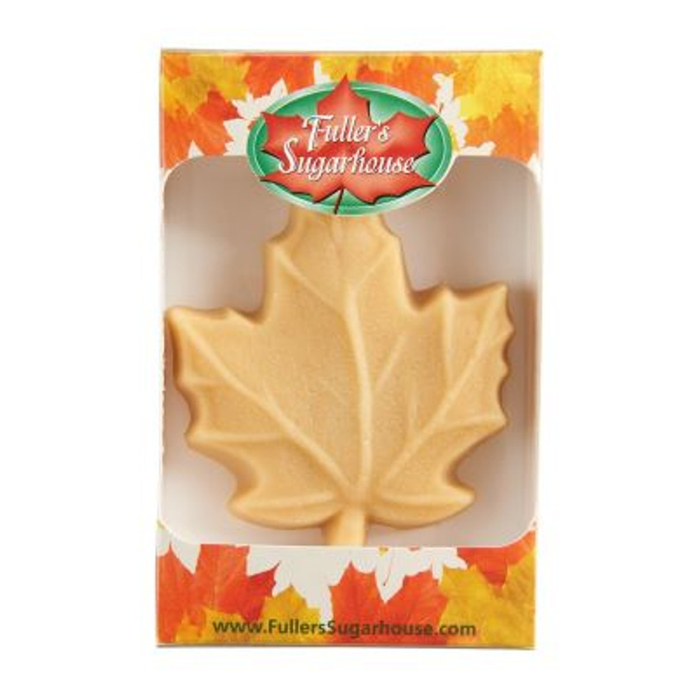 Fuller's Sugarhouse is host to many great maple products, including the delicious and sweet maple candy. The concept of maple candy includes boiling the syrup to 235 degrees, cooling it to 175 degrees, and then stirring rapidly until the mixture becomes a creamy color and mixture becomes thicker. This small maple leaf is the symbol of syrup in itself, and the perfect size to enjoy by just you. Fuller's is out of Lancaster,