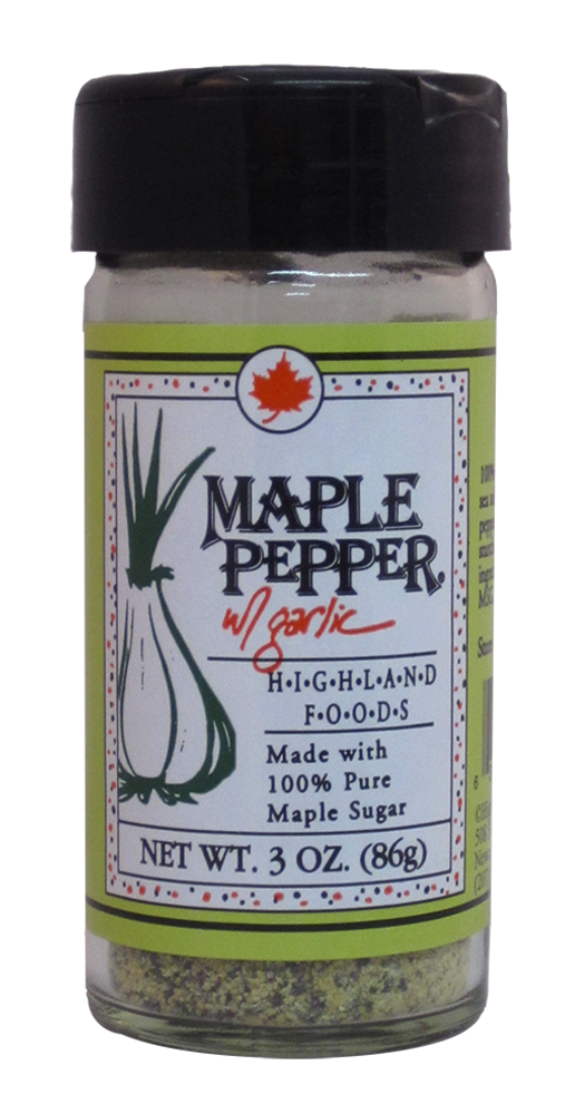 Garlic and maple lovers rejoice! Any recipe that calls for maple and garlic, just use this spice! Use to marinate meats, add to soups and sandwiches, and use to spice up your salad. The perfect sweet and savory combination.

3 oz.