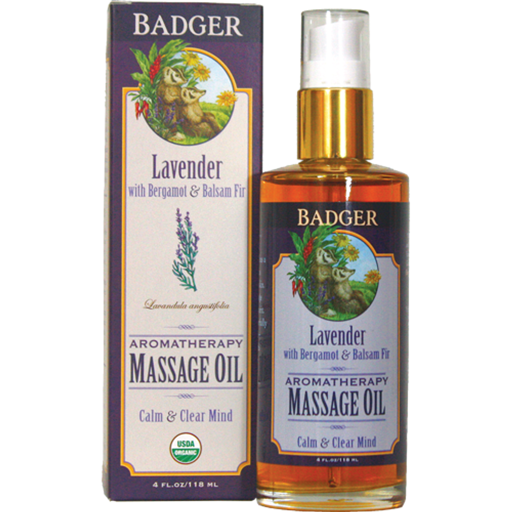 Badger Lavender Massage Oil 4 Oz Zeb S General Store