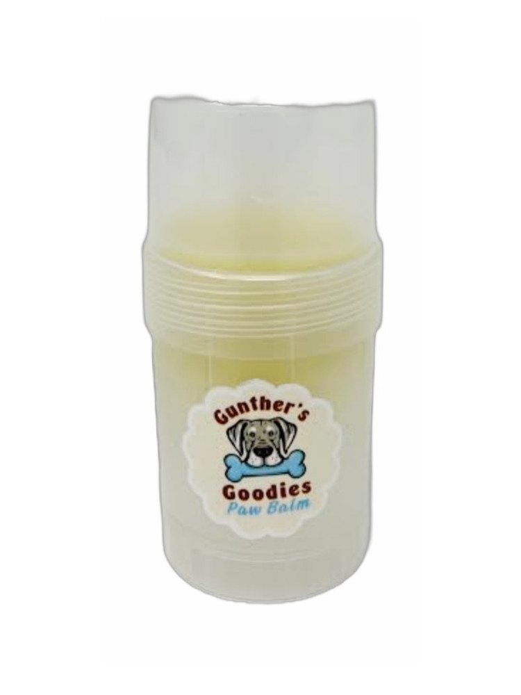 Made in New Hampshire, Gunther's Goodies has created a line of quality pet products Zeb's is proud to carry. This paw balm is designed to help keep your dogs paws moisturized so to avoid cracking.  



Ingredients: Coconut oil, olive oil, beeswax, and shea butter.