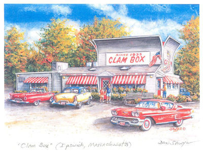 Clam Box of Ipswich - Diner Art