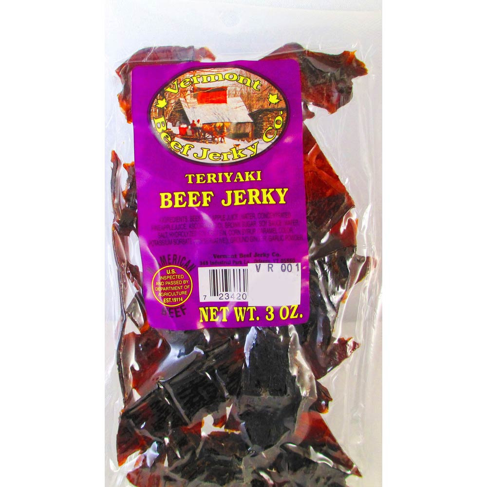Vermont Teriyaki Beef Jerky (3 oz.) - Zeb's General Store