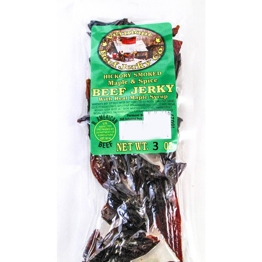 Vermont Hickory Smoked Maple and Spice Beef Jerky (1.5 oz
