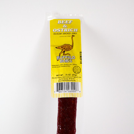 Buffalo Bob's Beef and Ostrich Hickory Smoked Jerky (.75 oz