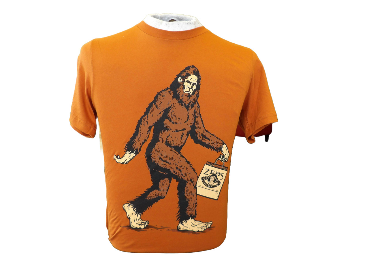 Shopping Sasquatch T-Shirt (Autumn) - Zeb's General Store