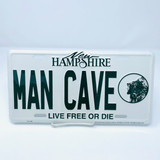 The title says it all. This souvenir licenses plate is for man caves only.