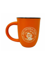 Enjoy your favorite beverage in our Zeb's General Store Bistro mug featuring Zeb himself in a vibrant red color! Dishwasher and microwave safe!