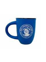 Enjoy your favorite beverage in our Zeb's General Store Bistro mug featuring Zeb himself in a vibrant blue color! Dishwasher and microwave safe!