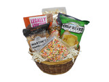 When the munchies hit you need to be prepared and this basket hits all the spots from sweet and salty to savory and sweet!