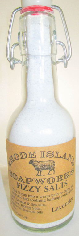 Rhode Island Soapworks is well known for its fantastic bath salts. Using all natural ingredients and fresh, clean scents there's no better way to relax and get clean. Re-closable glass bottle.

375 ml.