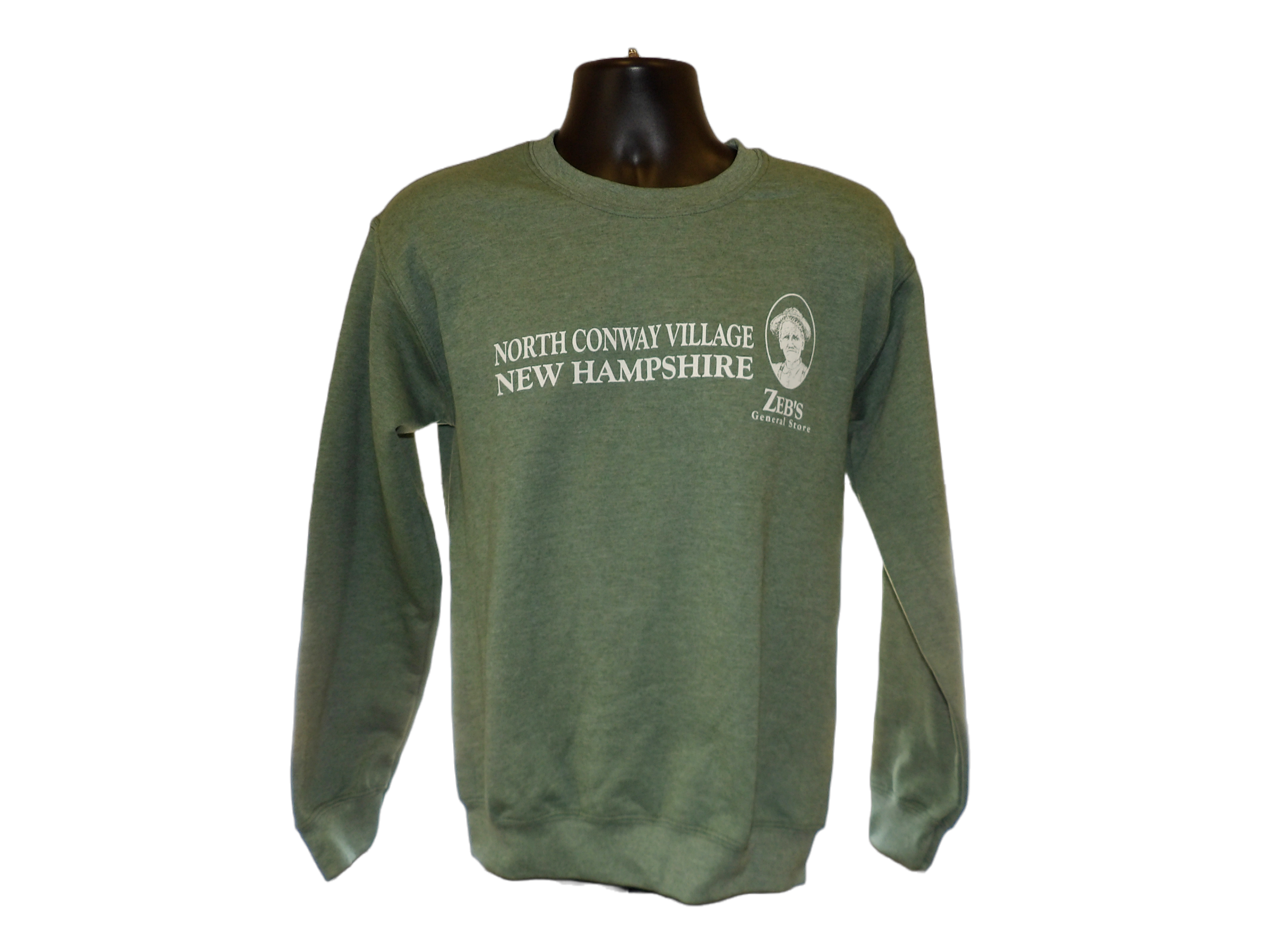 Old Man Zeb Crewneck (Heather Green) - Zeb's General Store