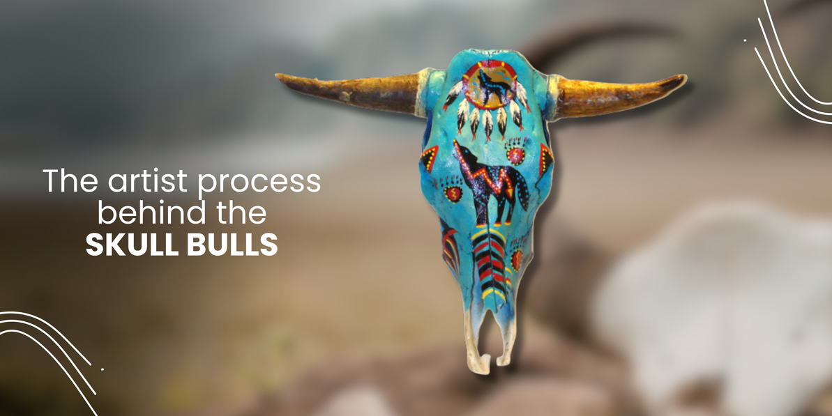 The Artistic Process Behind Hand Painted Skull Bulls