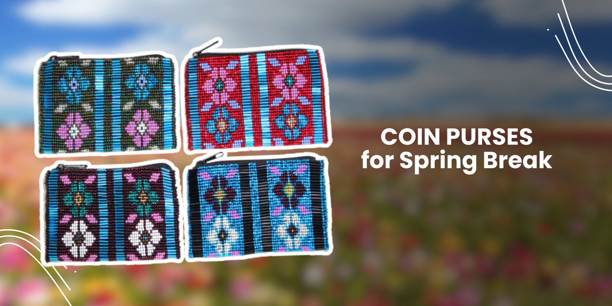 Handmade Coin Purses for Spring Break Travel and Everyday Use