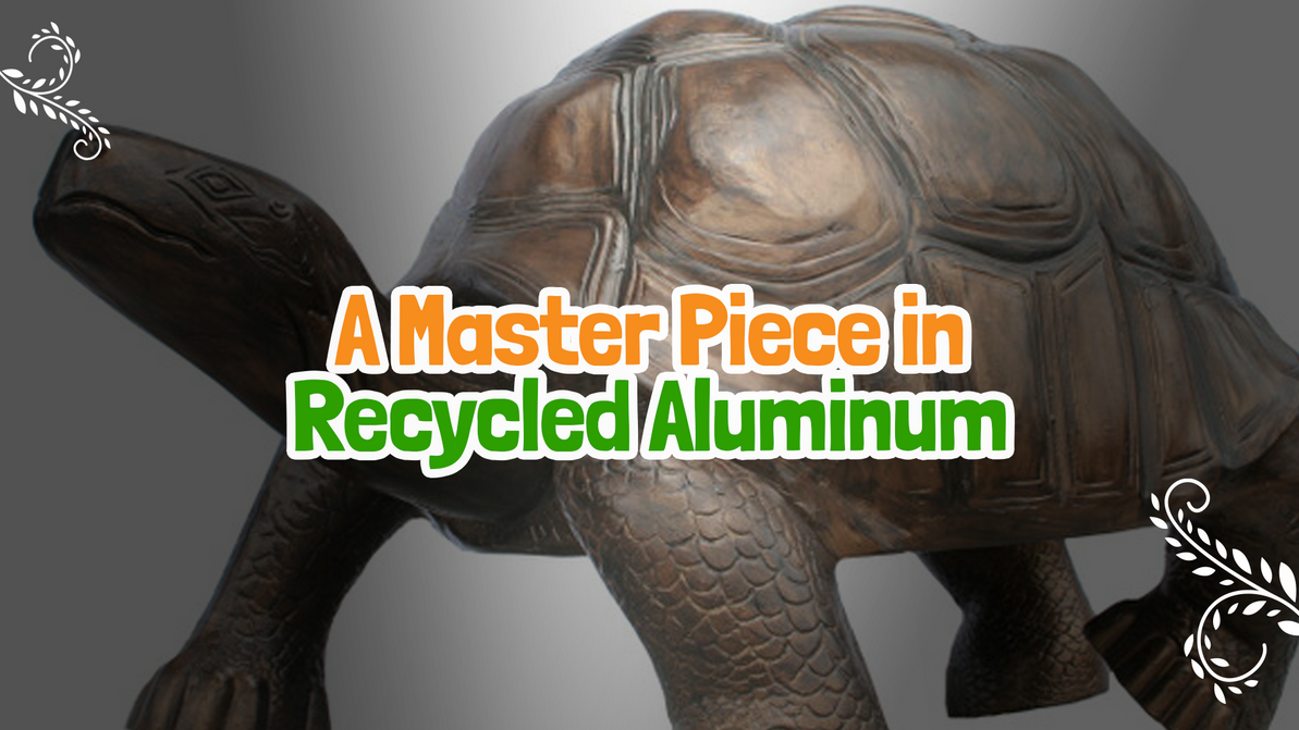 The Giant Galapagos Turtle Sculpture: A Masterpiece in Recycled Aluminum