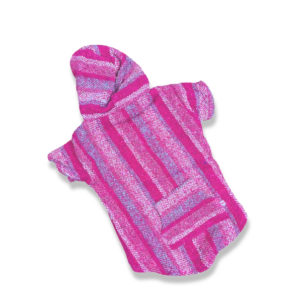 Size Authentic Pup Mexican Poncho Dog Baja Jacket Hoodie Coat