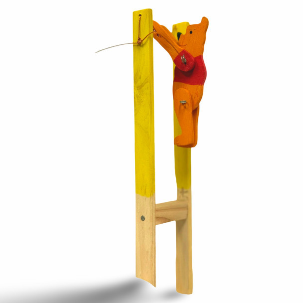 Folk Toys Wood Flap Jack Agile Acrobat Trapeze Tricks Wooden Toy