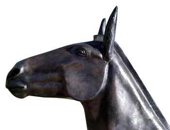 Standing Mule Life Size Bronze Statue for Farmstead Appeal