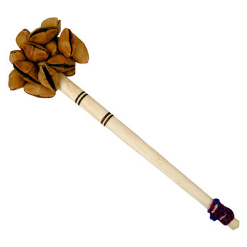 Wooden Stick Handle Seed Rattler - Handcrafted in Peru Wooden Stick Handle Seed Rattler - Handcrafted in Peru