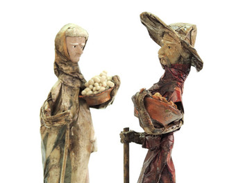 Hand Made Paper Mache Peasant Dolls - Assortment 12" Hand Made Paper Mache Peasant Dolls - Assortment 12"