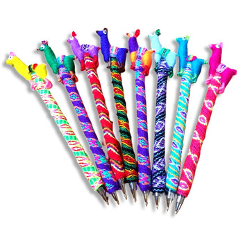 Llama Alpaca Dressed Pens - Hand Made Artisan Peru Assortment Llama Alpaca Dressed Pens - Hand Made Artisan Peru Assortment