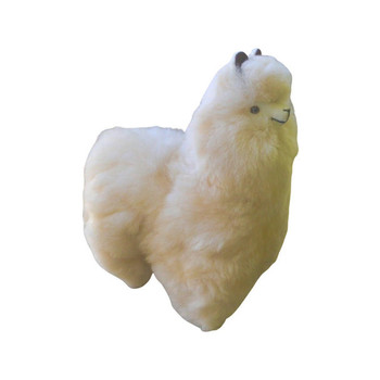 Alpaca #2 Fur Toy Extremely Soft Llama Teddy Standing Handmade 8" Alpaca #2 Fur Toy Extremely Soft Llama Teddy Standing Handmade 8"
