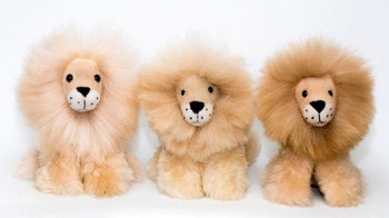 Alpaca Lion Cute Cuddly 12" Baby Alpaca Fur Collectable – Natural Colors