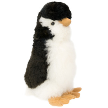 Baby Alpaca Fur Penguin Small Cute Cuddly 10" Fur Collectable – Natural Colors