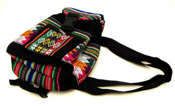 Manta Children's Cotton Adventure Back Pack Vibrant Colors Peru Manta Children's Cotton Adventure Back Pack Vibrant Colors Peru