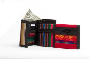 Manta Trifold Wallet Cotton/Velcro Assortment Manta Rainbow Hues Manta Trifold Wallet Cotton/Velcro Assortment Manta Rainbow Hues