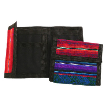 Manta Trifold Wallet Cotton/Velcro Assortment Manta Rainbow Hues Manta Trifold Wallet Cotton/Velcro Assortment Manta Rainbow Hues