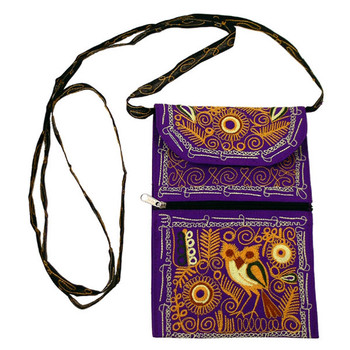 Embroidered Cotton Passport Wallet Colca Peru Diverse Colors Embroidered Cotton Passport Wallet Colca Peru Diverse Colors