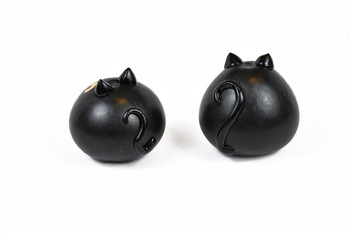 Gourd Cat Hand Carved Ornament  Natural and Dyed 3.5"4" Peru Gourd Cat Hand Carved Ornament  Natural and Dyed 3.5"4" Peru