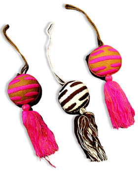 Embroidered Concha Sweet Bread Wool Felt Yarn Tassel Ornament  Pom Pom Embroidered Concha Sweet Bread Wool Felt Yarn Tassel Ornament  Pom Pom