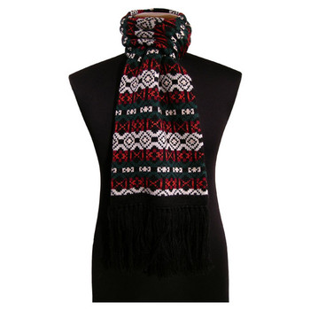 Andean Alpaca Knit Snowflake Pattern Scarf Soft and Warm Neckwear Andean Alpaca Knit Snowflake Pattern Scarf Soft and Warm Neckwear