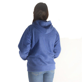 Denim Blue Front Pockets Light Hoodie Jacket 50% Alpaca 50% Acrylic Blend Denim Blue Front Pockets Light Hoodie Jacket 50% Alpaca 50% Acrylic Blend