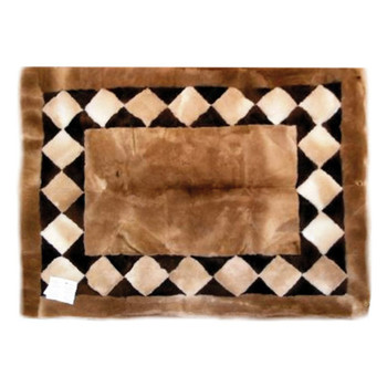Alpaca Fur Rug Diamond Edge Design Pillow Case 22" x 32" - Design 36 Alpaca Fur Rug Diamond Edge Design Pillow Case 22" x 32" - Design 36